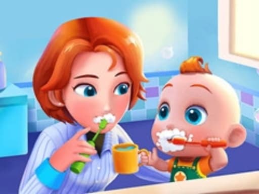 Captura de pantalla del juego Baby Good Habits Game - girls - Juego gratuito en línea