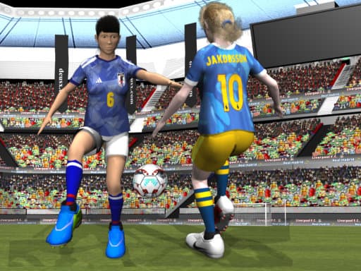 Womens World Cup 2023 game screenshot - sports - Free online game