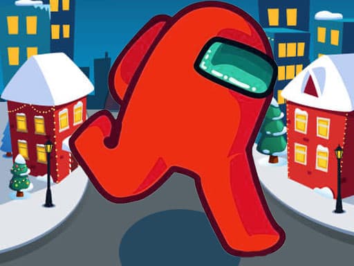Among Us Christmas Run game screenshot - arcade - Free online game