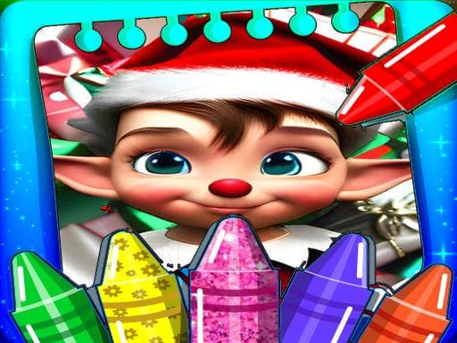 Christmas Elves Coloring Game游戏截图 - arcade - 免费在线游戏