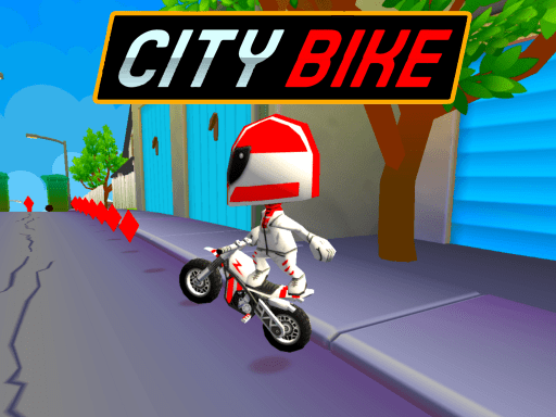 City Bike game screenshot - hypercasual - Free online game