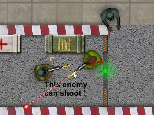 Captura de pantalla del juego Zombie Shooting 2D - shooting - Juego gratuito en línea