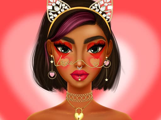 Valentines Makeup Trends game screenshot - girls - Free online game