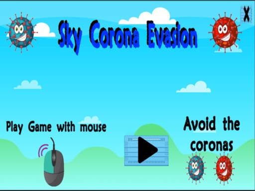Sky Corona Evasion game screenshot - clicker - Free online game