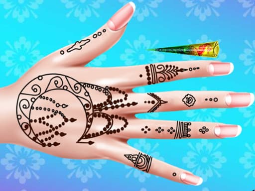 Fashion Henna Tattoo Salon game screenshot - girls - Free online game