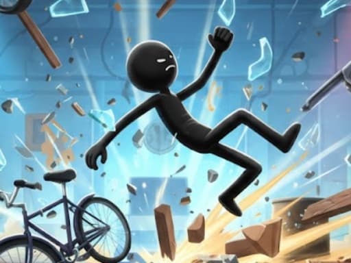 Stickman Dismounting 2026 game screenshot - arcade - Free online game