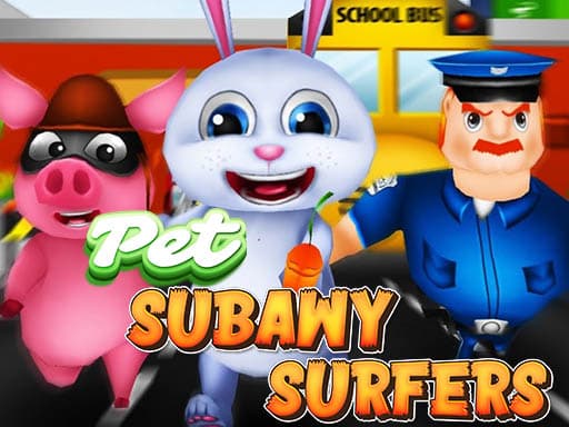 Captura de pantalla del juego Pet Subway Surfeurs - hypercasual - Juego gratuito en línea
