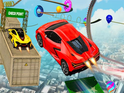 Crazy Car Stunt Descent GT game screenshot - racing - Free online game