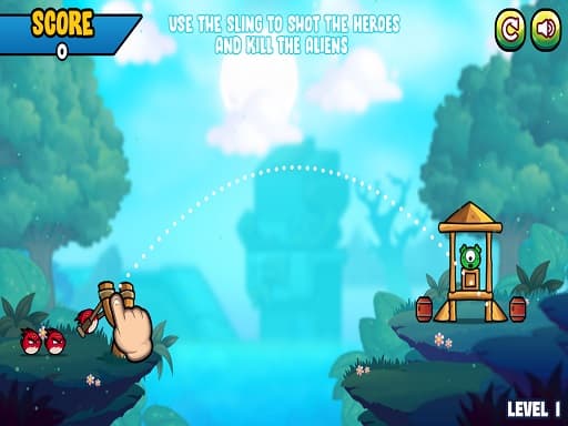 Angry Battle Birds Mania game screenshot - clicker - Free online game
