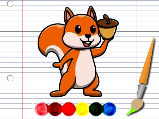 Squirrel Coloring Adventure游戏截图 - puzzles - 免费在线游戏