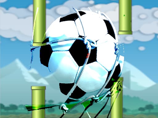 Captura de pantalla del juego Flying football- Flapper Soccer Game - sports - Juego gratuito en línea