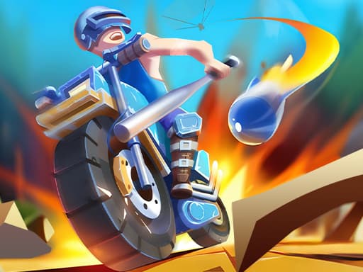 Moto Attack game screenshot - shooting - Free online game