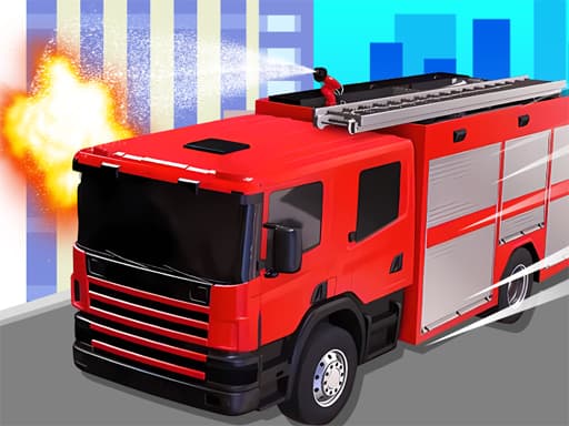 Fire Truck Rescue Driving游戏截图 - hypercasual - 免费在线游戏