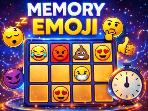 Captura de pantalla del juego Memory Emoji - arcade - Juego gratuito en línea
