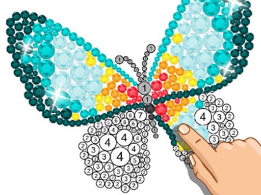 Diamond Painting For Girls游戏截图 - girls - 免费在线游戏