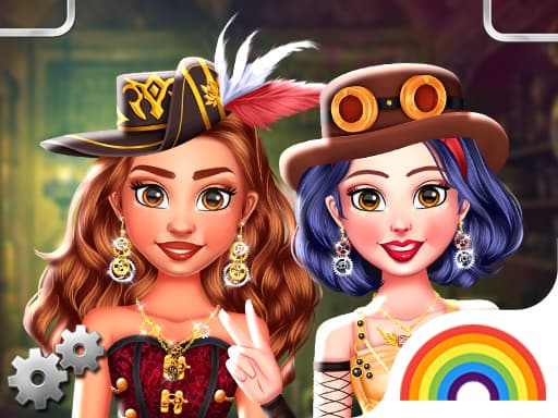Princess Girls Steampunk Rivalry game screenshot - girls - Free online game