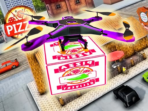 Drone Pizza Delivery Simulator 游戏截图 - arcade - 免费在线游戏