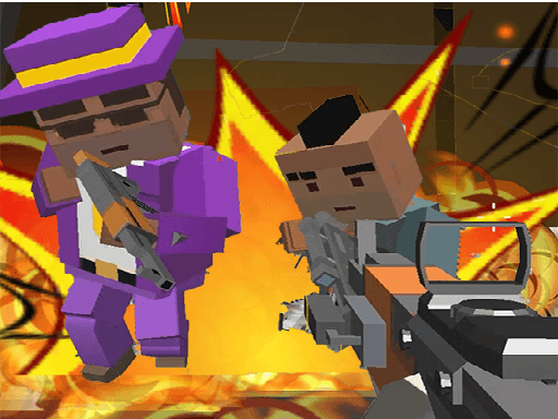 Captura de pantalla del juego Advanced Blocky Gangster Warfare - shooting - Juego gratuito en línea