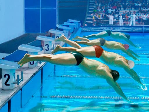 Captura de pantalla del juego Swimming Pool Race - sports - Juego gratuito en línea