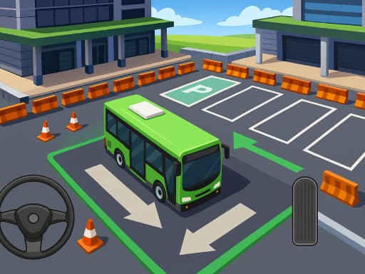 Captura de pantalla del juego Bus Park 3D - hypercasual - Juego gratuito en línea