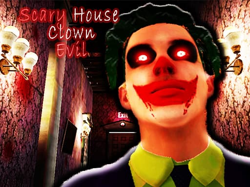 Scary House Clown Evil game screenshot - adventure - Free online game