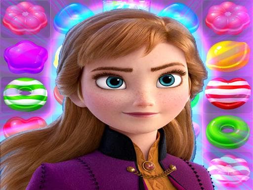 Anna | Frozen Match 3 game screenshot - hypercasual - Free online game