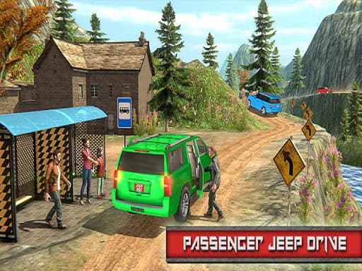 Jeep Passeger Offroad Mountain Simulation Game游戏截图 - racing - 免费在线游戏