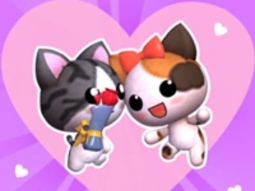 Captura de pantalla del juego Love Cat Line Game - 3d - Juego gratuito en línea