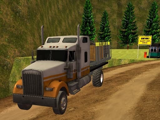 Offroad Driving Truck Transport game screenshot - action - Free online game