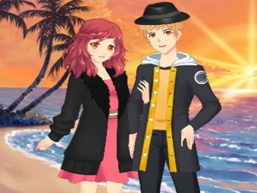 Couple Anime Dresser game screenshot - girls - Free online game