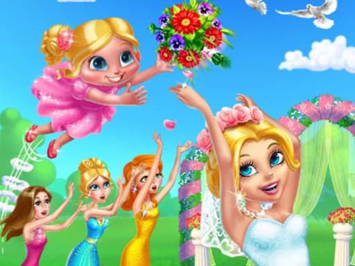 Flower Girl Wedding Day game screenshot - girls - Free online game