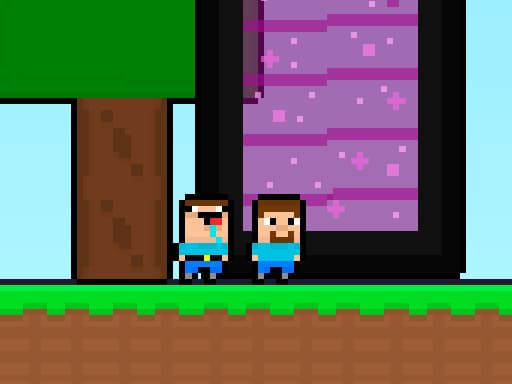 Noob vs Pro Super Hero game screenshot - arcade - Free online game