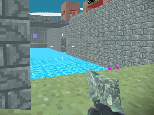 Pixel Blocky Combat Fortress游戏截图 - multiplayer - 免费在线游戏