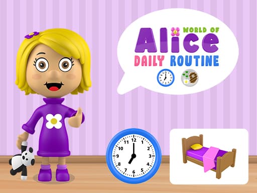 Captura de pantalla del juego World of Alice   Daily Routine - puzzles - Juego gratuito en línea