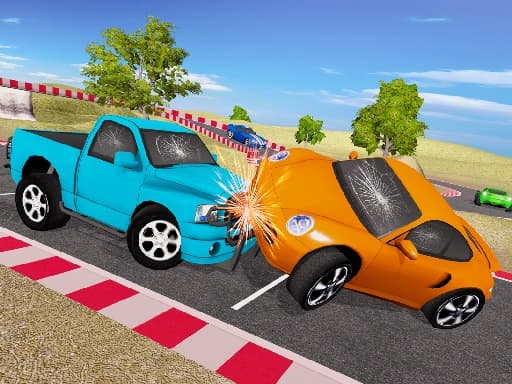 Mini SuperCars Racing Crashing game screenshot - action - Free online game