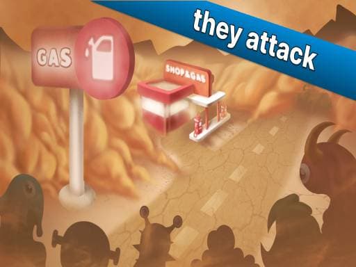 Gas station survival game screenshot - shooting - Free online game