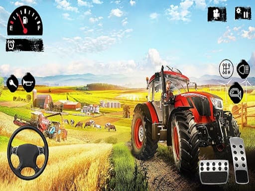 Captura de pantalla del juego Offroad Tractor Farmer Simulator 2022: Cargo Drive - adventure - Juego gratuito en línea