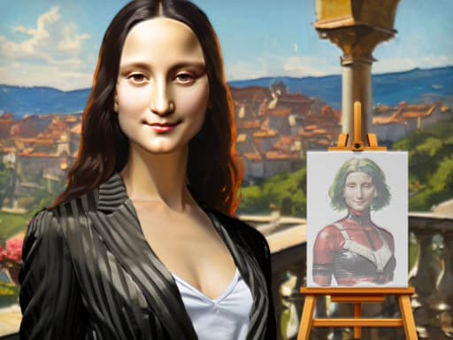 Mona Lisa Fashion Experiments game screenshot - girls - Free online game