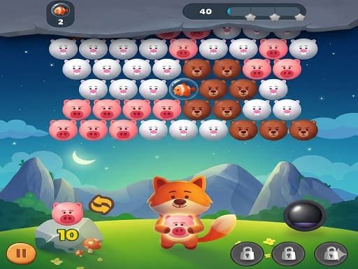 Animal Bubble Blast game screenshot - arcade - Free online game