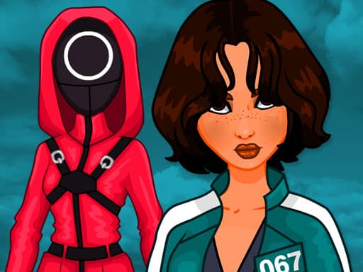 Riddles of Squid game screenshot - girls - Free online game