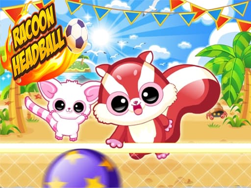 Captura de pantalla del juego Racoon Headball - sports - Juego gratuito en línea