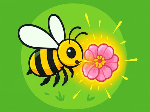 Captura de pantalla del juego Bee and Flower - puzzles - Juego gratuito en línea