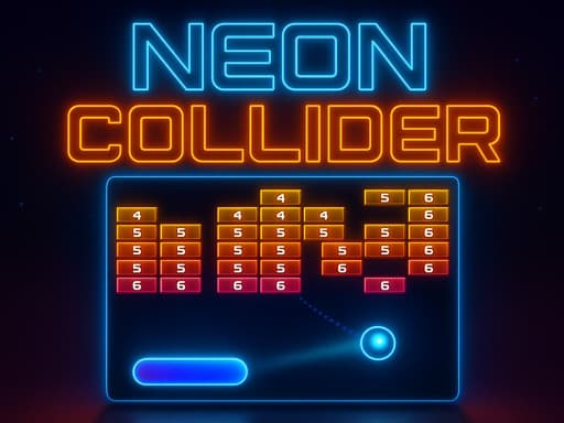 Captura de pantalla del juego Neon Collider - hypercasual - Juego gratuito en línea