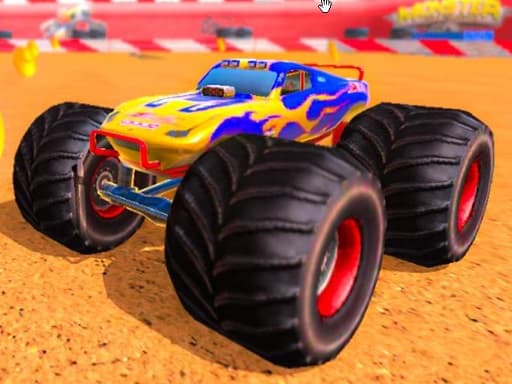 Monster truck Offroad Stunts游戏截图 - racing - 免费在线游戏
