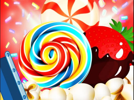 Candy Burst Popcorn game screenshot - soccer - Free online game