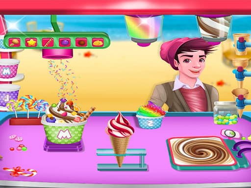 Ice Cream Maker - Make Sweet Frozen Desserts game screenshot - cooking - Free online game