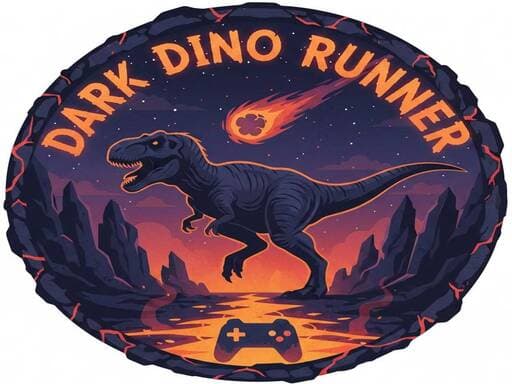 Dark Dino Runner game screenshot - adventure - Free online game