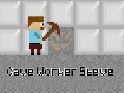 Captura de pantalla del juego Cave Worker Steve - clicker - Juego gratuito en línea