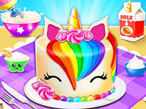 Unicorn Cake Maker game screenshot - girls - Free online game