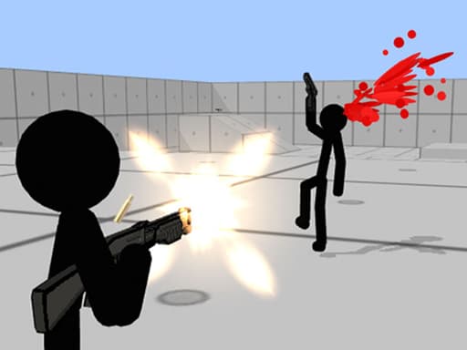 Stickman Gun Shooter 3D game screenshot - fighting - Free online game